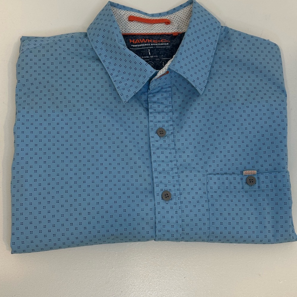Hawke & Co Light Blue Casual Button-Down Shirt - Picture 4 of 5